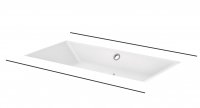 BetteLoft Undermounted Washbasin with Overflow