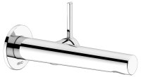 Keuco Edition 400 Single Lever Mixer Wall Mounted Extension 197mm - Chrome