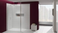 Merlyn 8 Series Shower Wall with Vertical Post