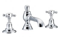 St James 3 Hole Basin Mixer with Colonial Spout