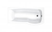 Carron Delta 1600 x 700/800mm Right Hand Carronite Shower Bath