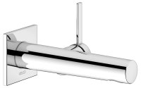 Keuco IXMO Wall-Mounted Basin Mixer with 165mm Extension (Pure Square) - Chrome