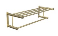 Miller Classic Wall Mounted Brushed Brass Towel Rack