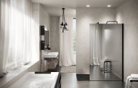 Novellini Kuadra H Spy 300mm Wetroom Shower Panel with Modesty Mirror