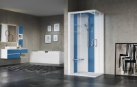 Novellini Skill A Hammam 120 x 90cm Multifunction Steam/Shower Cubicle with 2 Sliding Doors & 2 Fixed Panels (Corner Entry)