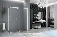 Novellini Kuadra 2.0 PH+FH Sliding Shower Door 