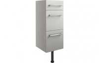 Purity Collection Aurora 300mm 3 Drawer Unit - Light Grey Gloss