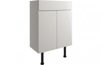 Purity Collection Valento 600mm Basin Unit - Pearl Grey Gloss