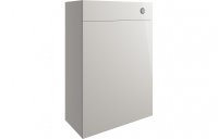 Purity Collection Valento 600mm Toilet Unit - Pearl Grey Gloss