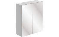 Purity Collection Valento 600mm Mirrored Wall Unit - White Gloss