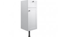 Purity Collection Belinda 300mm 1 Drawer 1 Door Base Unit - Satin White Ash