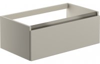 Purity Collection Carina 800mm 1 Drawer Wall Hung Basin Unit (No Top) - Latte