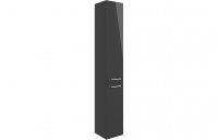 Purity Collection Volti 350mm Floor Standing 2 Door Tall Unit - Anthracite Gloss