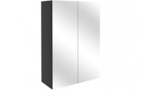 Purity Collection Aurora 500mm Mirrored Unit - Matt Graphite Grey