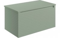 Purity Collection Accord 800mm Wall Hung 1 Drawer Basin Unit & Worktop - Matt Willow Green