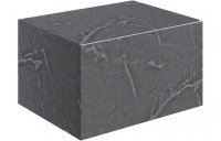 Purity Collection Naturel 600mm Wall Hung Storage Drawer - Grey Marble