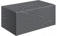 Purity Collection Naturel 800mm Wall Hung Storage Drawer - Grey Marble