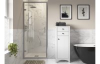 Purity Collection Icona 760mm Hinged Door - Chrome