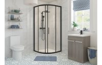 Purity Collection Classica 800mm 2 Door Quadrant - Black