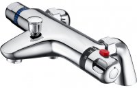 Purity Collection Deck Mounted Thermostatic Bath/Shower Mixer Valve - Chrome