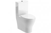 Purity Collection Blossom Rimless Short Projection Close Coupled Fully Shrouded Toilet & Soft Close Seat