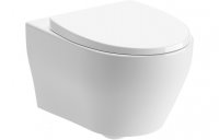 Purity Collection Blossom Slim Soft Close Toilet Seat - White