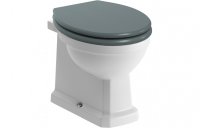 Purity Collection Chateau Back To Wall Toilet & Sea Green Wood Effect Seat