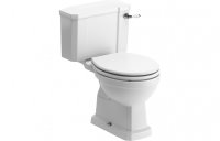 Purity Collection Chateau Close Coupled Toilet & Satin White Wood Effect Seat