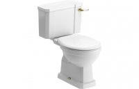 Purity Collection Chateau Close Coupled Toilet w/Brushed Brass Finish & Soft Close Seat