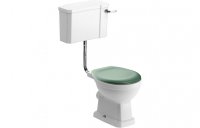 Purity Collection Chateau Low Level Toilet & Sage Green Soft Close Seat