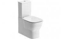 Purity Collection Daybreak Slim Square Soft Close Toilet Seat - White