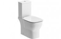 Purity Collection Daybreak Close Coupled Open Back Toilet & Soft Close Seat