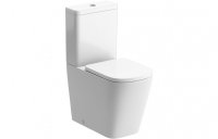 Purity Collection Linden Rimless Close Coupled Fully Shrouded Comfort Height Toilet & Soft Close Seat