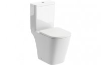 Purity Collection Linden Rimless Close Coupled Open Back Comfort Height Toilet & Soft Close Seat