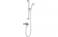 Purity Collection Hadley Shower Pack One - Concentric Single Outlet Shower Valve & Riser Kit - Chrome