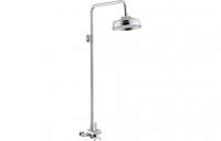 Purity Collection Hadley Shower Pack Two - Concentric Single Outlet Shower Valve & Overhead Kit - Chrome