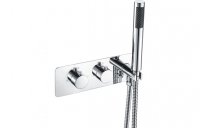Purity Collection Selene Thermostatic Two Outlet Shower Valve w/Handset - Chrome