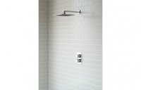 Purity Collection Meteor Shower Pack Two - Single Outlet Twin Shower Valve w/Overhead - Chrome
