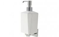 Purity Collection Vito Wall Mounted Soap Dispenser - Chrome/White
