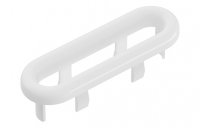 Purity Collection Oval Overflow Ring - White