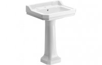 Purity Collection Chateau 600x500mm 2 Tap Hole Basin & Full Pedestal
