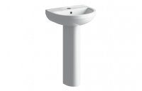 Purity Collection Evergreen 500x390mm 1 Tap Hole Basin & Full Pedestal