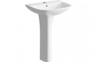 Purity Collection Forestglow 560x450mm 1 Tap Hole Basin & Full Pedestal (Boxed)