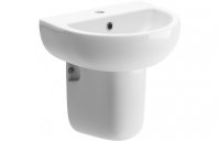 Purity Collection Vineyard 450mm 1 Tap Hole Basin & Semi Pedestal