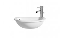 Purity Collection Space Saver 490mm 1 Tap Hole Semi Recessed Basin