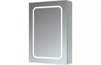 Purity Collection Mika 500mm 1 Door Front-Lit LED Mirror Cabinet