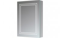 Purity Collection Yumi 500mm 1 Door Front-Lit LED Mirror Cabinet