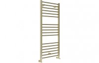 Purity Collection Gradia Straight 30mm Ladder Radiator 500 x 1200mm - Brushed Brass
