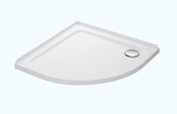 Mira Flight Low 800 x 800mm Quadrant Shower Tray with 2 Upstands