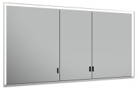 Keuco Royal Lumos 1400 x 735 x 165mm Recessed Mirror Cabinet - Anodised Silver